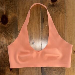 Free People Intimately Amber Halter Neo Bralette in Grapefruit